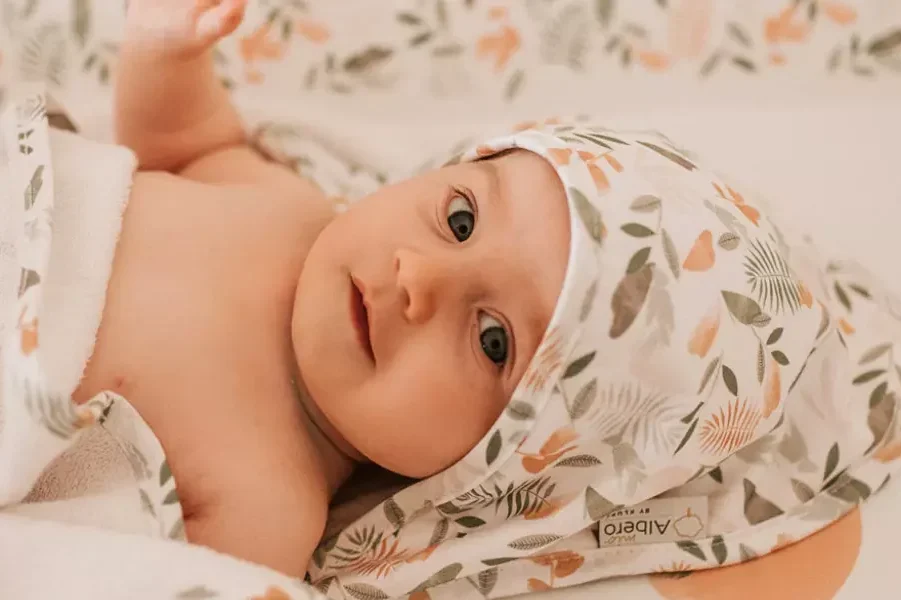 Toalha de banho bebé Albero Mio